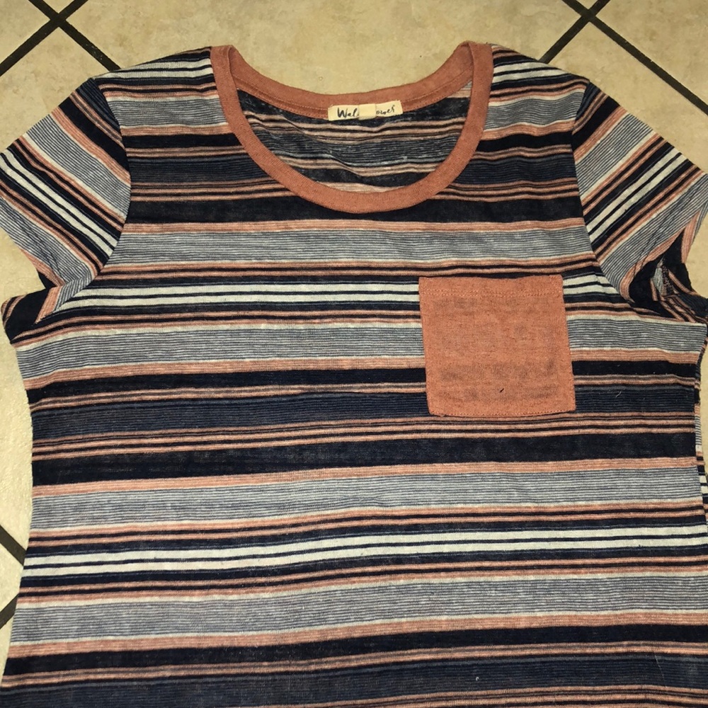 Striped sheer shirt